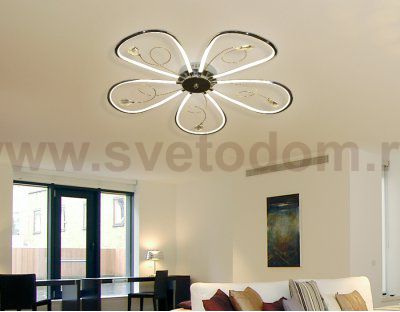 Люстра потолочная Ambrella LC575/5 CH хром 65W 4200K 620*620*110 (Без ПДУ) LINE