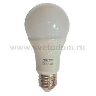 Лампа Gauss LED A60 10W E27 930lm 2700K/4100K CTC (102502110)