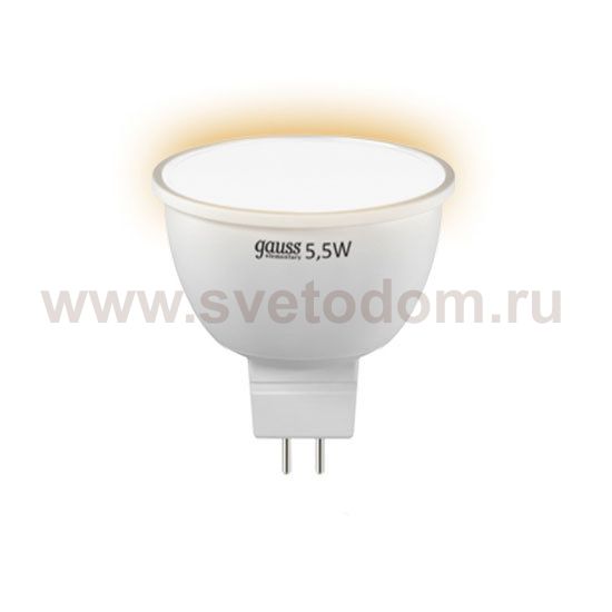Лампа Gauss LED Elementary MR16 GU5.3 5.5W 2700К (LD13516)