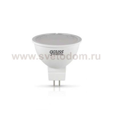 Лампа Gauss LED Elementary MR16 GU5.3 7W 530lm 3000K (13517)