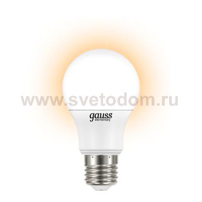 Лампа Gauss LED Elementary A60 7W E27 520lm 2700K (23217)