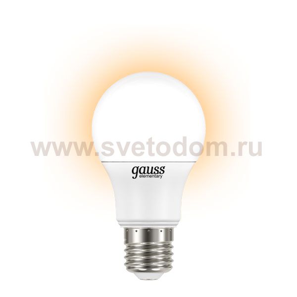 Лампа Gauss LED Elementary A60 7W E27 520lm 2700K (23217)