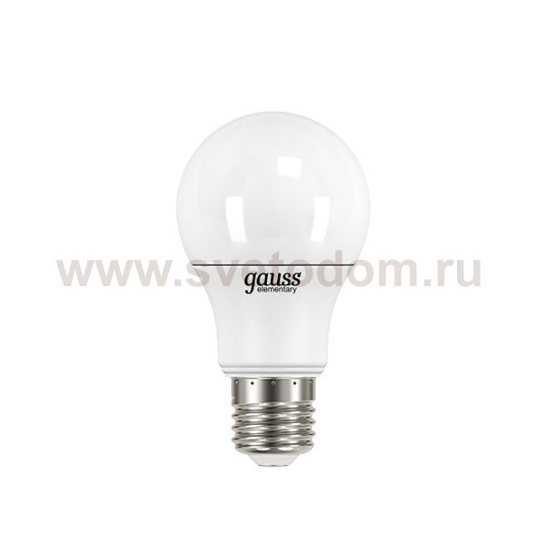 Лампа Gauss LED Elementary A60 7W E27 540lm 4100K (23227)