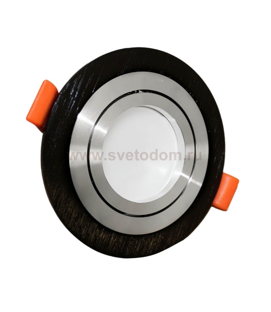 Встраиваемый точечный светильник Lumina Deco Duka LDC 8062-JP-D90 BK+SL