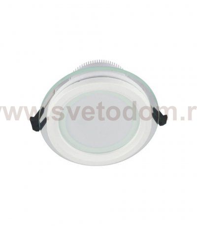 Встраиваемый светильник Lumina Deco Saleto LDC 8097-ROUND-GL-12WSMD-D160 WT