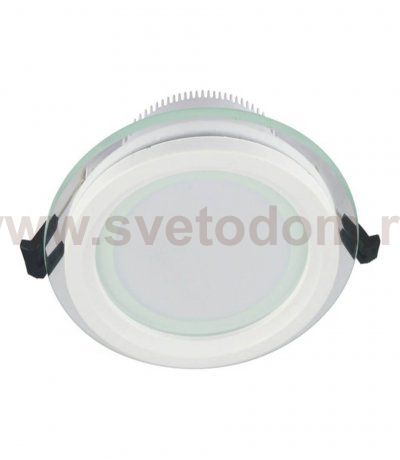 Встраиваемый светильник Lumina Deco Saleto LDC 8097-ROUND-GL-18WSMD-D200 WT
