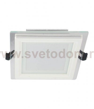 Встраиваемый светильник Lumina Deco Beneto LDC 8097-SQ-GL-18WSMD-D200*W200 WT