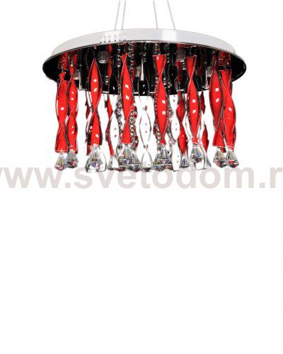 Хрустальная потолочная люстра Lumina Deco ALVEDO LDC 9040-17 RD
