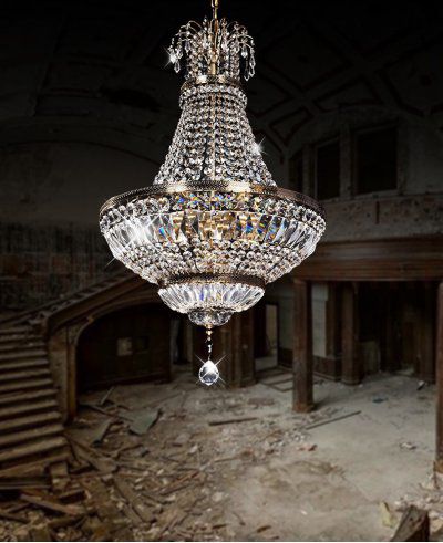 Хрустальная подвесная люстра Lumina Deco Romea LDP 10505