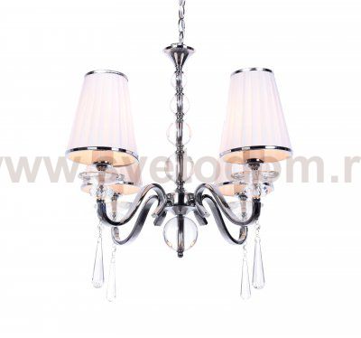 Хрустальная подвесная люстра Lumina Deco Federrica LDP 1158-4 WT