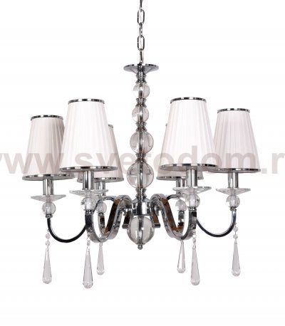 Хрустальная подвесная люстра Lumina Deco Federrica LDP 1158-6 WT