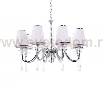 Хрустальная подвесная люстра Lumina Deco Federrica LDP 1158-8 WT
