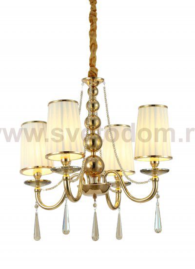 Хрустальная подвесная люстра Lumina Deco Fabione LDP 1200-4 F.GD