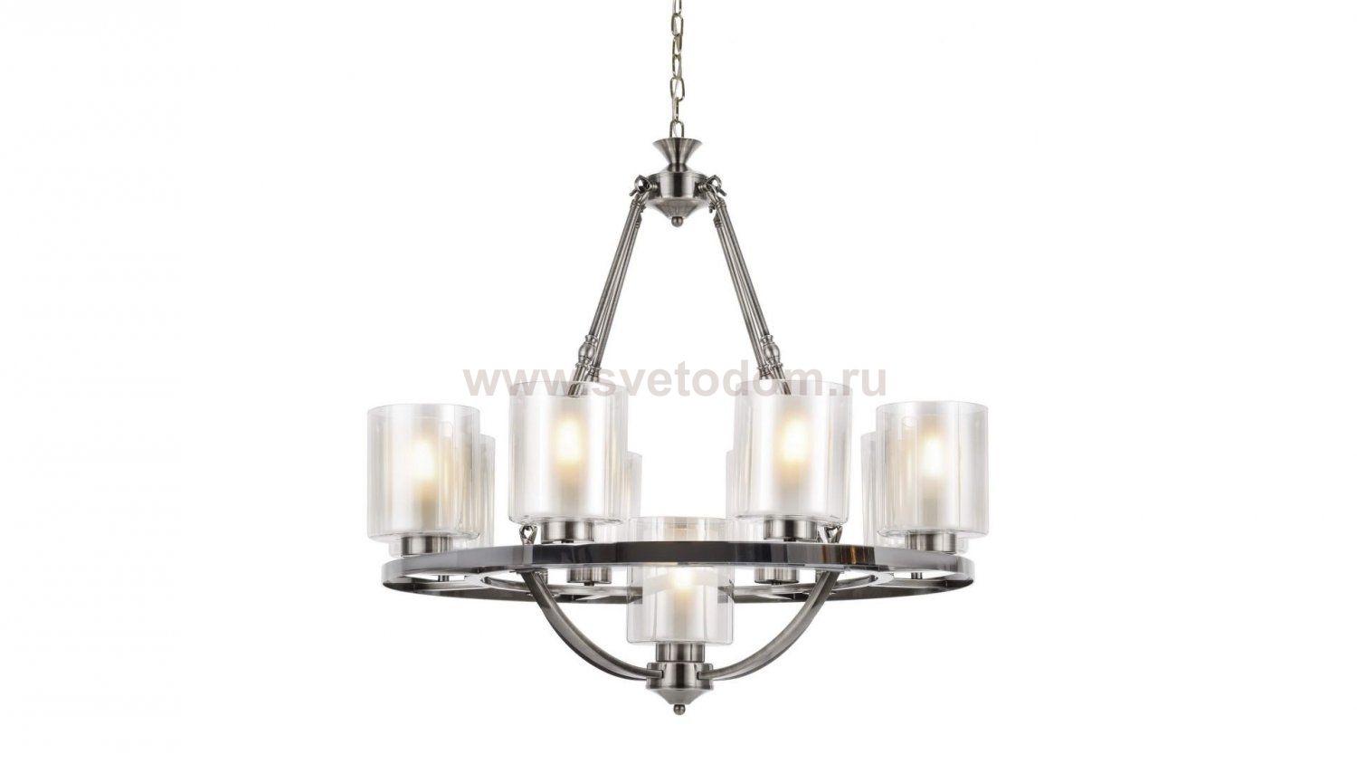 Подвесная люстра Lumina Deco Santini LDP 1220-9 CHR+WT