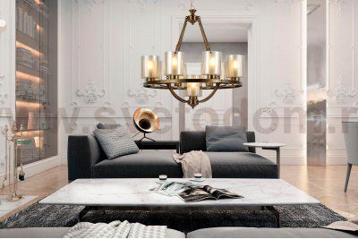 Подвесная люстра Lumina Deco Santini LDP 1220-9 MD