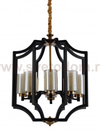 Подвесная люстра Lumina Deco Vigatto LDP 1224-8 BK+MD