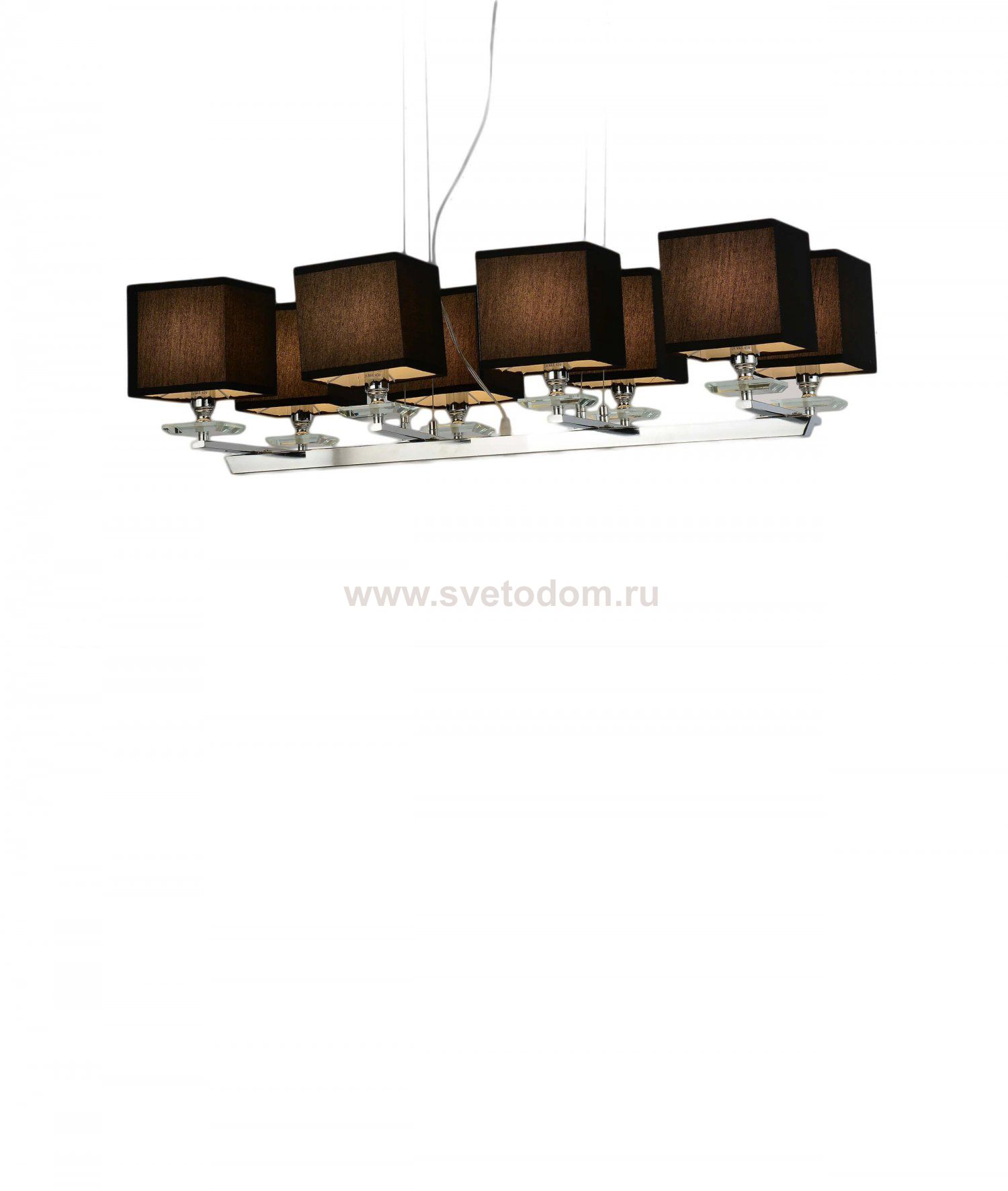 Хрустальная подвесная люстра Lumina Deco Fianelo LDP 1248-8 BK