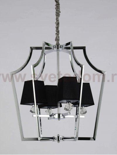 Подвесная люстра Lumina Deco Montero LDP 1249-4 CHR+BK