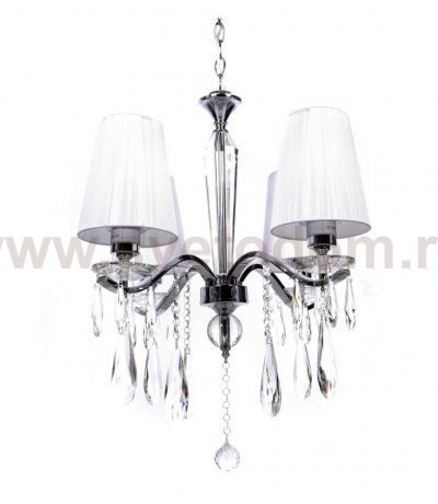 Хрустальная подвесная люстра Lumina Deco Alessia LDP 1726-4 CHR