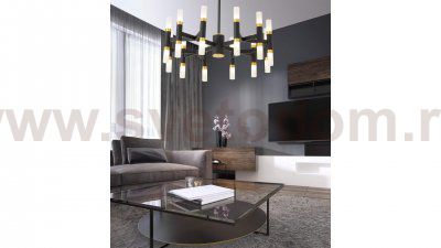 Подвесной светильник Lumina Deco Richmond LDP 6035-24 BK+GD