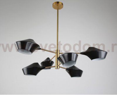 Подвесной светильник Lumina Deco Romina LDP 6037-6 BK+GD