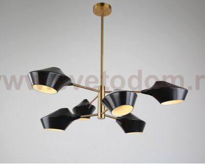 Подвесной светильник Lumina Deco Romina LDP 6037-6 BK+GD