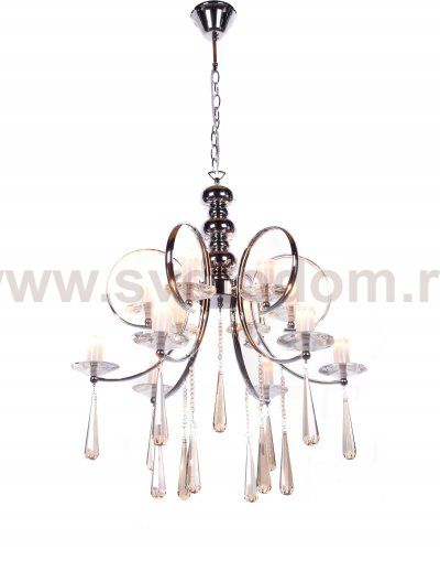 Хрустальная подвесная люстра Lumina Deco FOLLIO LDP 6078-12