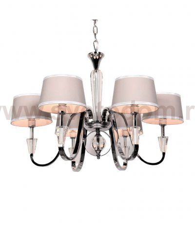 Хрустальная подвесная люстра Lumina Deco Capucci LDP 66076-6 CHR