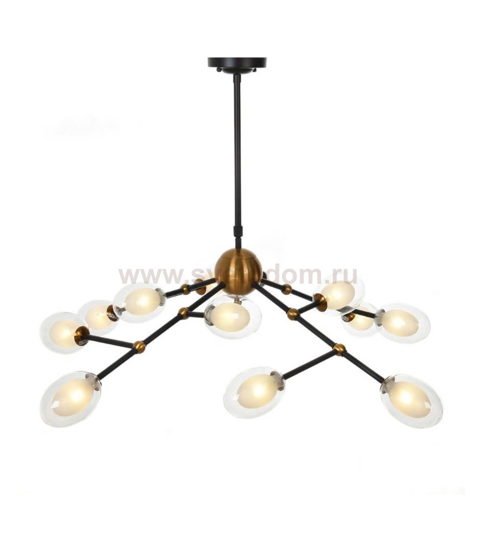 Подвесной светильник Lumina Deco Crocus LDP 7002-12 BK+MD