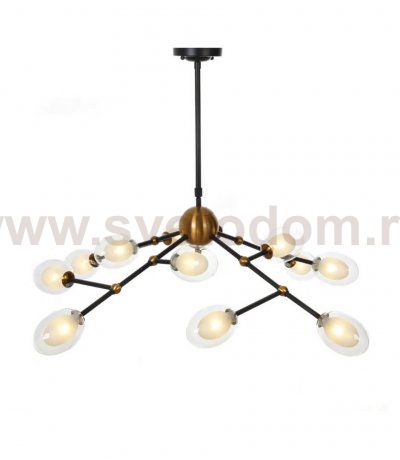 Подвесной светильник Lumina Deco Crocus LDP 7002-12 BK+MD
