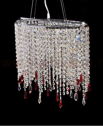 Хрустальная подвесная люстра Lumina Deco Aldonea LDP 7051-4 CHR