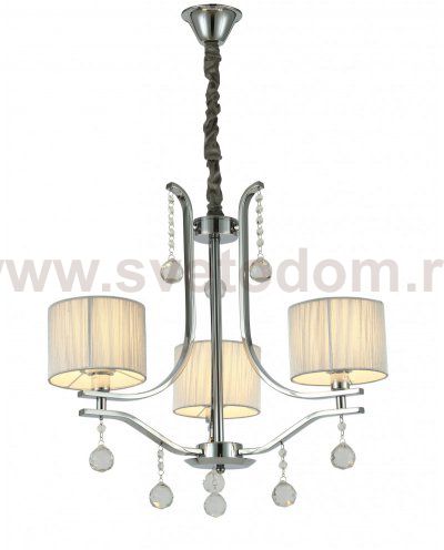 Хрустальная подвесная люстра Lumina Deco Fontenea LDP 8443-3 CHR