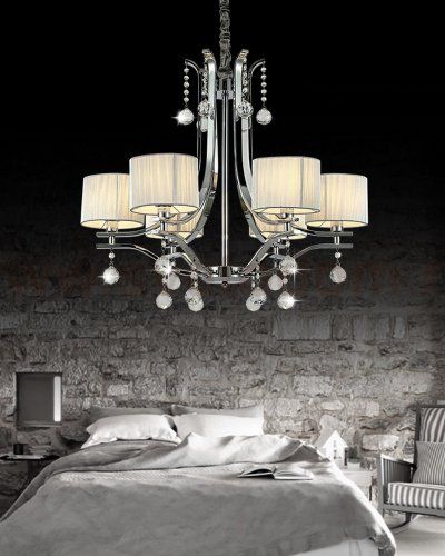 Хрустальная подвесная люстра Lumina Deco Fontenea LDP 8443-6 CHR