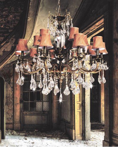 Хрустальная подвесная люстра Lumina Deco Lussinare LDP 9236-15