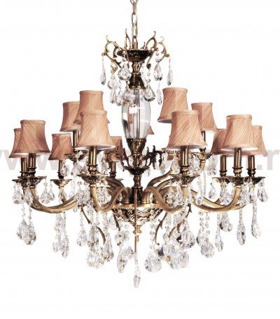 Хрустальная подвесная люстра Lumina Deco Lussinare LDP 9236-15