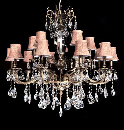 Хрустальная подвесная люстра Lumina Deco Lussinare LDP 9236-15