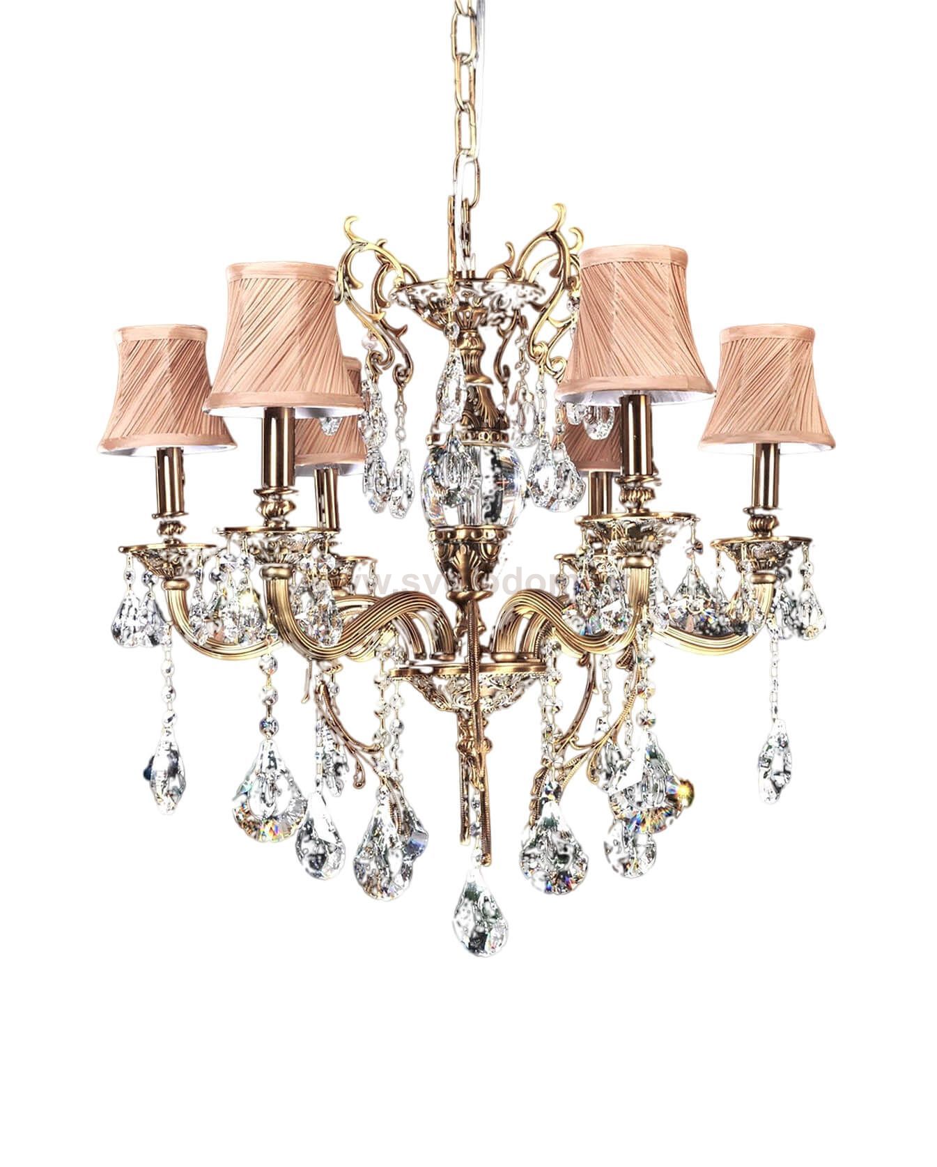 Хрустальная подвесная люстра Lumina Deco Lussinare LDP 9236-6