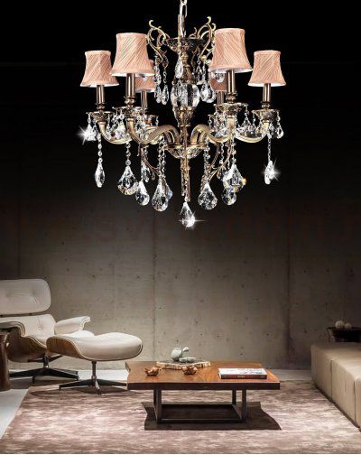 Хрустальная подвесная люстра Lumina Deco Lussinare LDP 9236-6