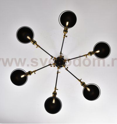 Подвесной светильник Lumina Deco Valmonti LDP D015-6 BK
