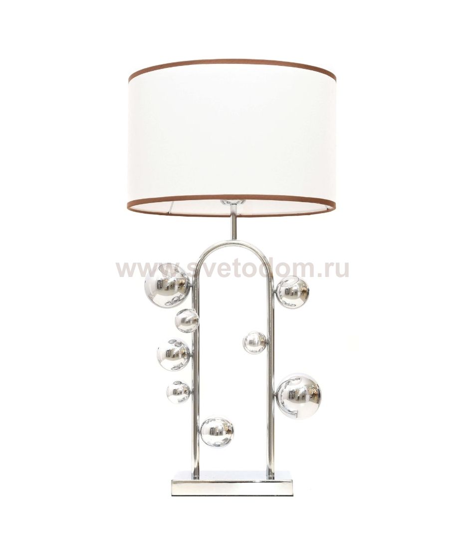Настольная лампа Lumina Deco Fabi LDT 5528 CHR+WT