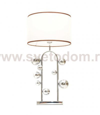 Настольная лампа Lumina Deco Fabi LDT 5528 CHR+WT
