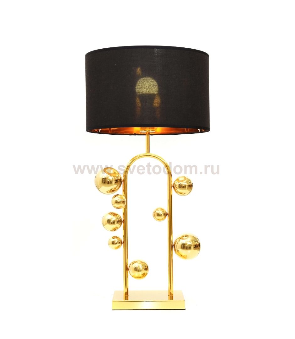 Настольная лампа Lumina Deco Fabi LDT 5528 GD+BK