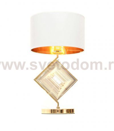Настольная лампа Lumina Deco Fabi LDT 5529 F.GD+WT