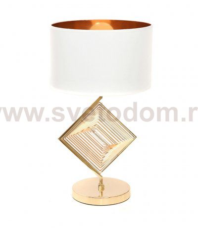 Настольная лампа Lumina Deco Fabi LDT 5529 F.GD+WT