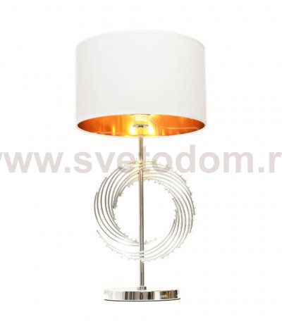 Настольная лампа Lumina Deco Fabi LDT 5531 CHR+WT