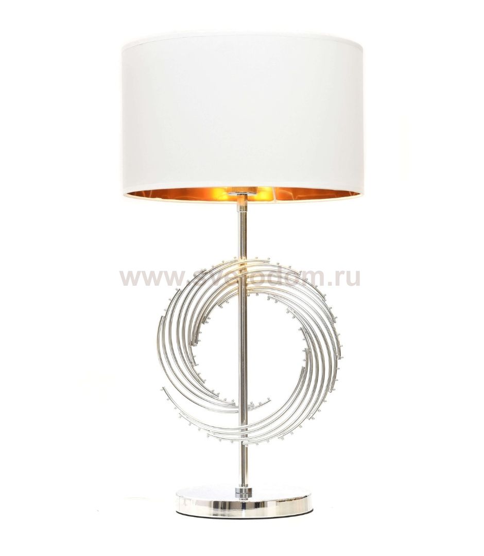 Настольная лампа Lumina Deco Fabi LDT 5531 CHR+WT
