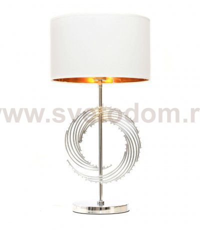 Настольная лампа Lumina Deco Fabi LDT 5531 CHR+WT