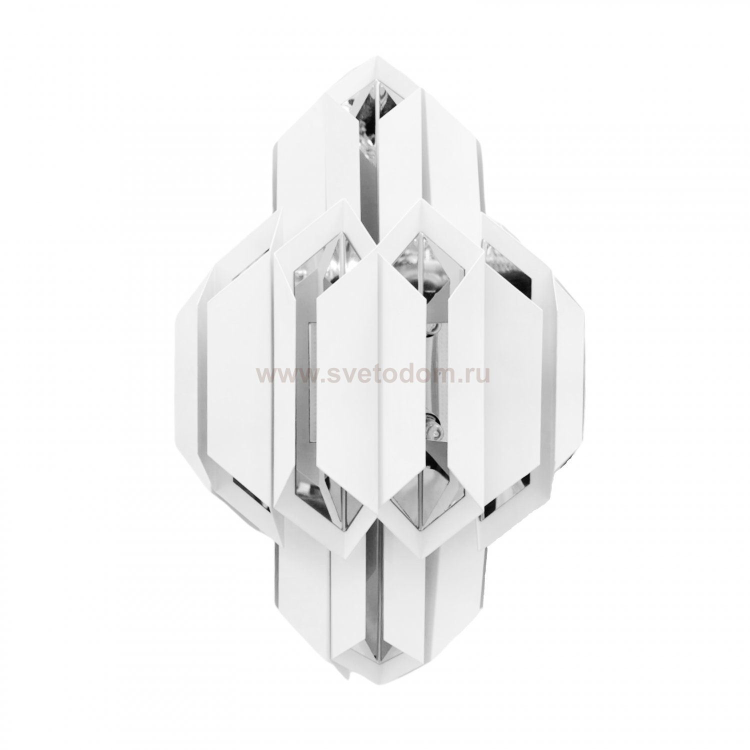 Бра Lumina Deco Piramid LDW 6021-2 WT+CHR