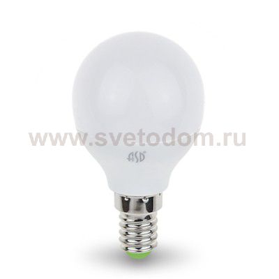 Лампа светодиодная LED-ШАР-standard 7.5Вт 160-260В Е14 3000К ASD