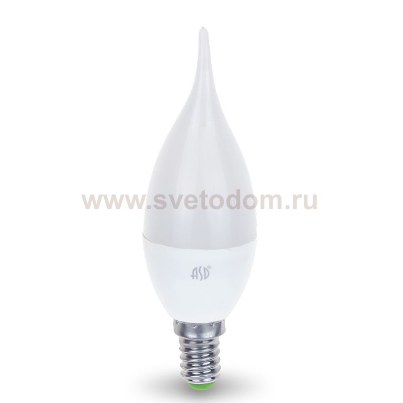 Лампа светодиодная LED-СВЕЧА на ветру-standard 5 Вт 160-260В Е14 4000К ASD